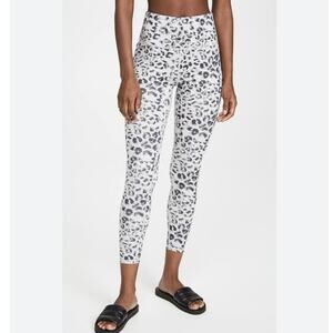 Varley Century Leggings 2.0 White Grey Cheetah Print Medium